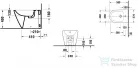 Duravit D-NEO álló bidé,580 mm,2295100000