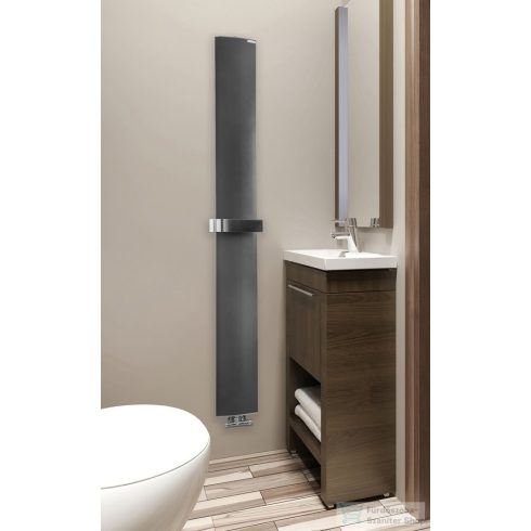 Sapho RIDEA OTHELLO MONO SLIM fürdőszobai radiátor, 300x1890mm, matt fekete (2301189030SN)