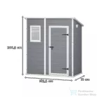 Curver Manor pet műanyag szerszámos ház szürke/fehér 230394