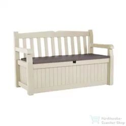   Curver Eden Garden Bench pad és tároló, barna-beige színben 230398