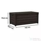 Curver Brightwood Storage Box tároló, barna színben 230400