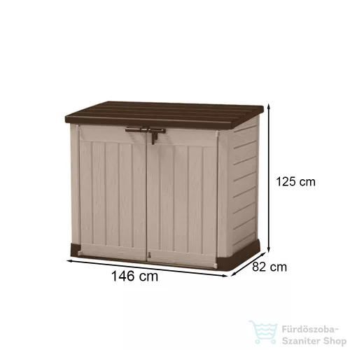 Curver Store in out max műanyag kerti tároló bézs-barna 230438