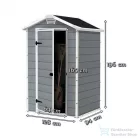 Curver MANOR 4x3 kerti ház, szürke-fehér színben 230446