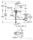 Grohe EURODISC Cosmopolitan mosdó csaptelep, automata leeresztővel, króm 23049002