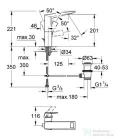 Grohe ALLURE BRILLIANT mosdócsaptelep króm 23109000
