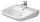 Duravit D-CODE 60x55,5 cm-es csiszolt mosdó mozgássérülteknek,fehér 23126000002
