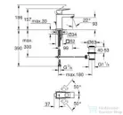 Grohe EUROCUBE mosdó csaptelep, automata leeresztővel, króm 2312700E
