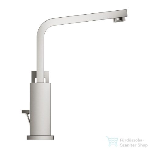 GROHE EUROCUBE mosdó csaptelep automata leeresztővel,Supersteel 23135DC0