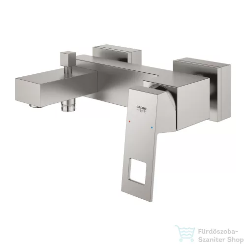 Grohe Eurocube egykaros kádtöltő csaptelep zuhanyszett nélkül,Supersteel 23140DC0