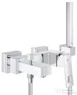 Grohe EUROCUBE egykaros kádcsaptelep, 1/2? zuhanyszettel, króm 23141000