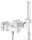 Grohe EUROCUBE egykaros kádcsaptelep, 1/2? zuhanyszettel, króm 23141000