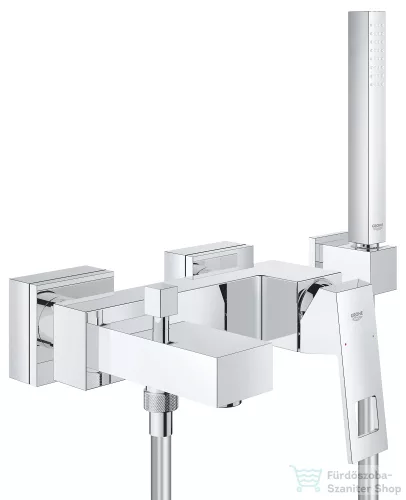 Grohe EUROCUBE egykaros kádcsaptelep, 1/2? zuhanyszettel, króm 23141000