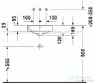 Duravit Happy D.2 40x40 cm ráültethető mosdó 2314400000 ( 231440 )