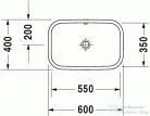 Duravit Happy D.2 60x40 cm ráültethető mosdó 2314600000 ( 231460 )