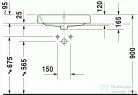 Duravit Happy D.2 60x40 cm ráültethető mosdó 2314600000 ( 231460 )