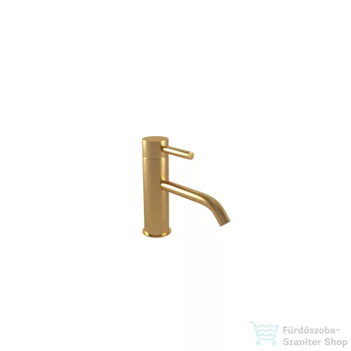 Bugnatese KOBUK FIX mosdó csaptelep, 15,5 cm-es kifolyóval, automata leeresztővel, szálcsiszolt arany 2314OS