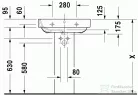 Duravit Happy D.2 60x47,5 cm mosdó 2316600000 ( 231660 )
