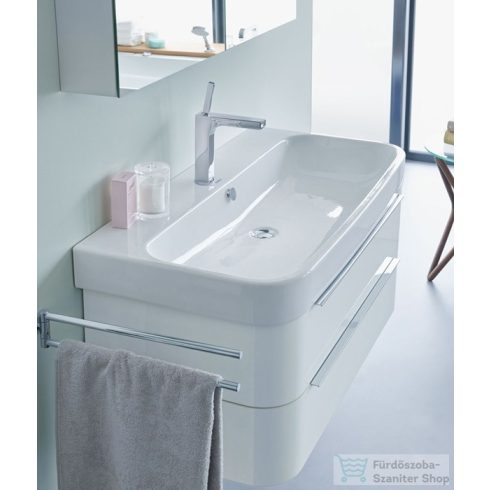 Duravit HAPPY D.2 120x50,5 cm-es bútorral aláépíthető mosdó Wondergliss bevonattal,23181200001