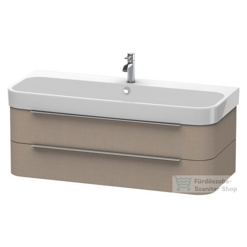 Duravit HAPPY D.2 120x50,5 cm-es bútorral aláépíthető mosdó Wondergliss bevonattal,23181200001