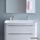 Duravit Happy D.2 120x50,5 cm bútorral aláépíthető mosdó két csaplyukkal 2318120024 ( 231812 )