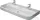 Duravit Happy D.2 100x50,5 cm bútorral aláépíthető mosdó két csaplyukkal csiszolt 2318120026 ( 231812 )