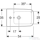 Geberit iCON SQUARE fali bidé,fehér 231910000