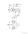 Grohe Wave Cosmopolitan zuhany csaptelep,króm 23208000