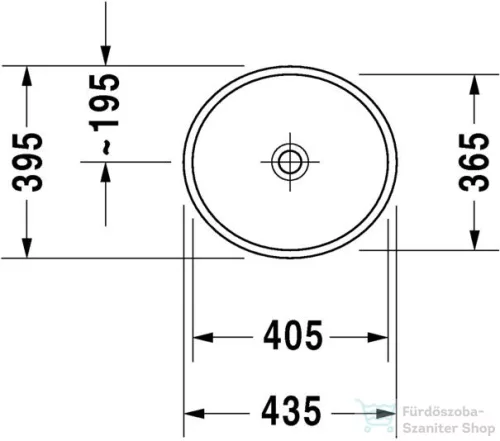 Duravit Starck 2 ráültethető mosdó 44 cm 2321440000 ( 232144 )