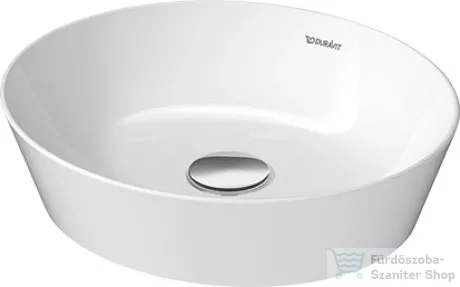 Duravit CAPE COD 400x360 mm-es ráültethető mosdó Wondergliss bevonattal,fehér 23284000001