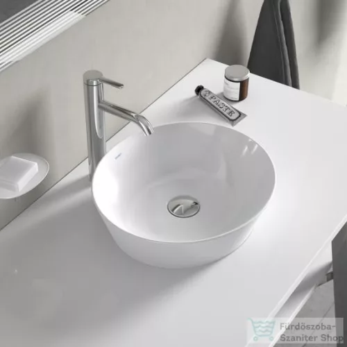 Duravit CAPE COD 400x360 mm-es ráültethető mosdó Wondergliss bevonattal,fehér 23284000001