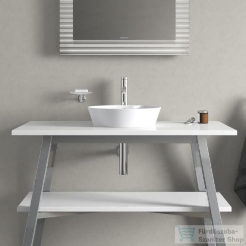 Duravit CAPE COD 400x360 mm-es ráültethető mosdó Wondergliss bevonattal,fehér/szatén fehér matt 23284026001