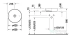 Duravit CAPE COD 430 mm-es ráültethető mosdó,fehér 2328430000