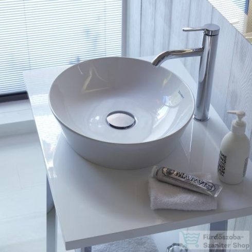 Duravit CAPE COD 430 mm-es ráültethető mosdó Wondergliss bevonattal,fehér/szatén fehér matt 23284326001