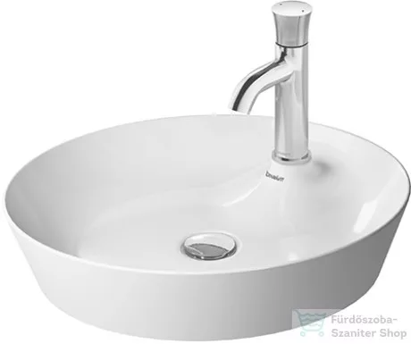 Duravit CAPE COD 480 mm-es ráültethető mosdó,fehér/szatén fehér matt 2328482600