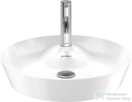 Duravit CAPE COD 480 mm-es ráültethető mosdó,fehér/szatén fehér matt 2328482600