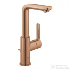Grohe LINEARE L magasított mosdó csaptelep automata leeresztővel, Brushed warm sunset 23296DL1