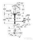Grohe LINEARE L magasított mosdó csaptelep automata leeresztővel, Brushed warm sunset 23296DL1