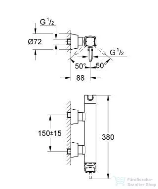 Grohe GRANDERA egykaros zuhany csaptelep, króm 23316000