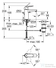 Grohe EUROSMART Cosmopolitan egykaros mosdó csaptelep, M-Size, automata leeresztővel, króm 23325000