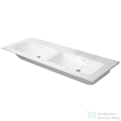   Duravit ME BY STARCK 130x49 cm dupla mosdó csaplyuk nélkül,Wonderglisss bevonattal,23361300601