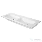 Duravit ME BY STARCK 130x49 cm dupla mosdó csaplyuk nélkül,Wondergliss bevonattal,White Satin Matt 23361332601