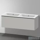 Duravit ME BY STARCK 130x49 cm dupla mosdó csaplyuk nélkül,White Satin Matt 2336133260