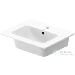   Duravit ME BY STARCK 53x43 cm-es bútorral aláépíthető mosdó Wondergliss bevonattal 23365300001