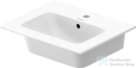 Duravit ME BY STARCK 53x43 cm-es bútorral aláépíthető mosdó Wondergliss bevonattal 23365300001