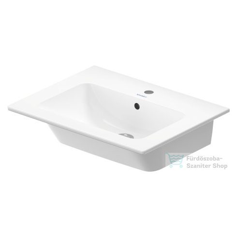 Duravit ME BY STARCK 63x49 cm-es bútorral aláépíthető mosdó Wondergliss bevonattal 23366300001