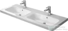 Duravit DURASTYLE 130x48 cm-es bútorral aláépíthető dupla mosdó Wondergliss bevonattal,23381300001