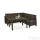 Curver Corfu relax small sarokgarnitúra lyon asztallal barna 233834_241728_1