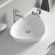 Duravit CAPE COD 500x405 mm-es ráültethető mosdó Wondergliss bevonattal,fehér 23395000001
