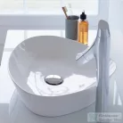 Duravit CAPE COD 500x405 mm-es ráültethető mosdó Wondergliss bevonattal,fehér 23395000001
