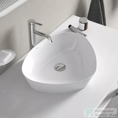 Duravit CAPE COD 500x405 mm-es ráültethető mosdó Wondergliss bevonattal,fehér 23395000001